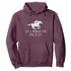 Paul Revere American History Hoodie Just A Midnight Ride April 18 1775