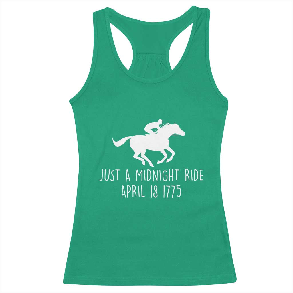 Paul Revere American History Racerback Tank Top Just A Midnight Ride April 18 1775