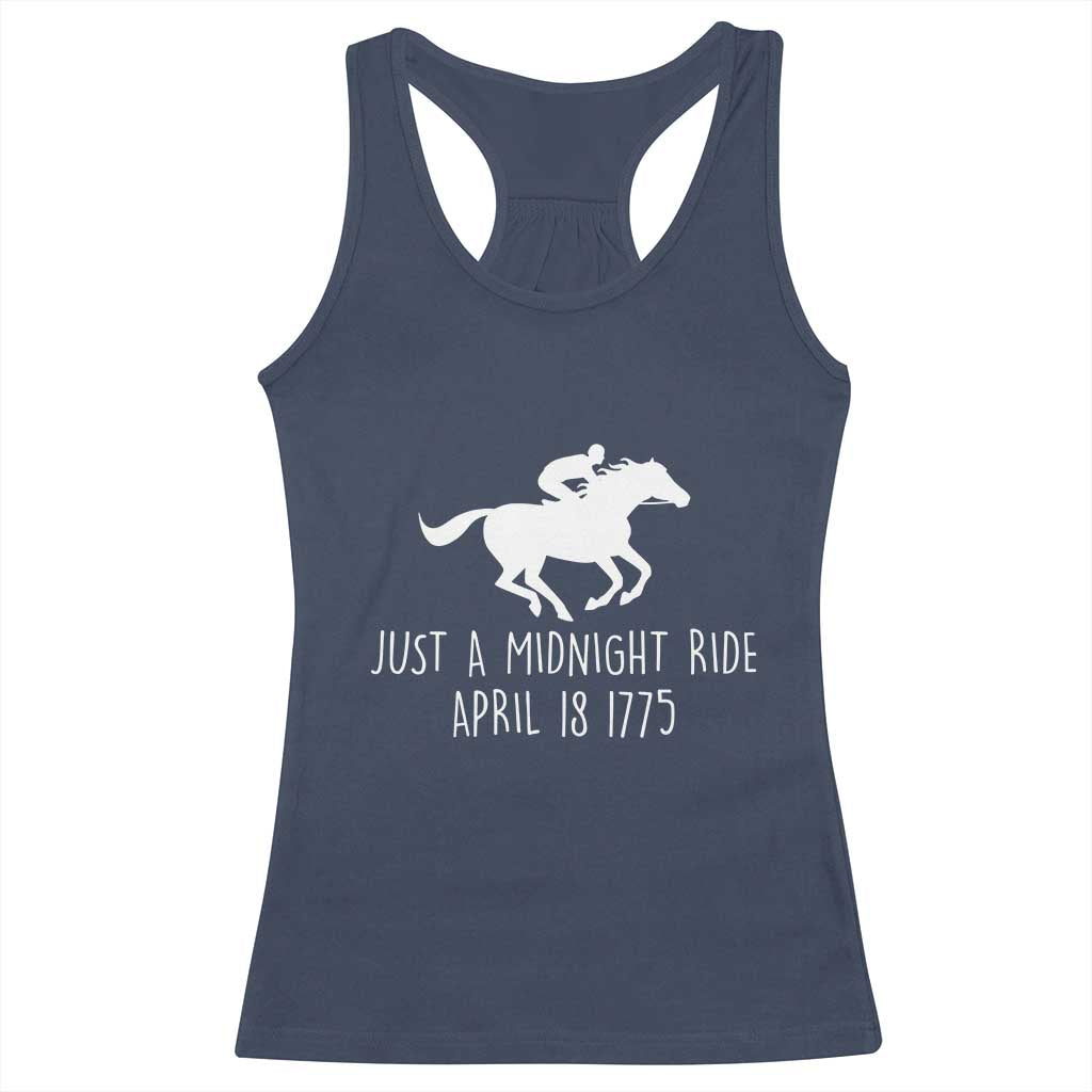 Paul Revere American History Racerback Tank Top Just A Midnight Ride April 18 1775