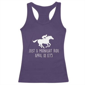 Paul Revere American History Racerback Tank Top Just A Midnight Ride April 18 1775