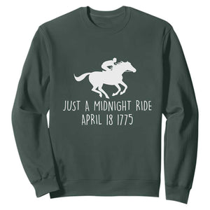 Paul Revere American History Sweatshirt Just A Midnight Ride April 18 1775