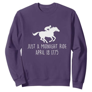 Paul Revere American History Sweatshirt Just A Midnight Ride April 18 1775