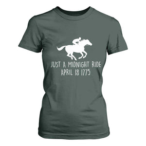 Paul Revere American History T Shirt For Women Just A Midnight Ride April 18 1775