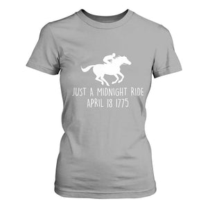 Paul Revere American History T Shirt For Women Just A Midnight Ride April 18 1775