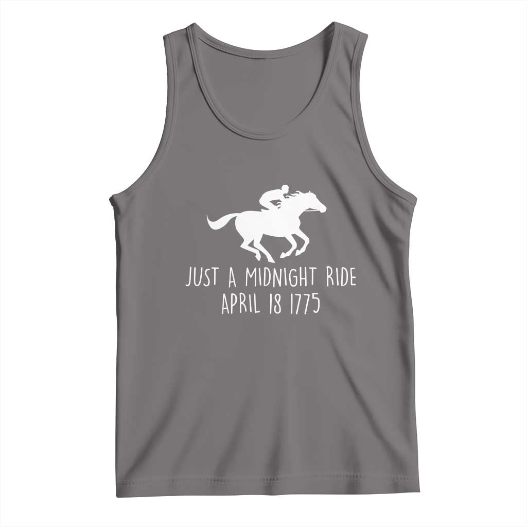 Paul Revere American History Tank Top Just A Midnight Ride April 18 1775