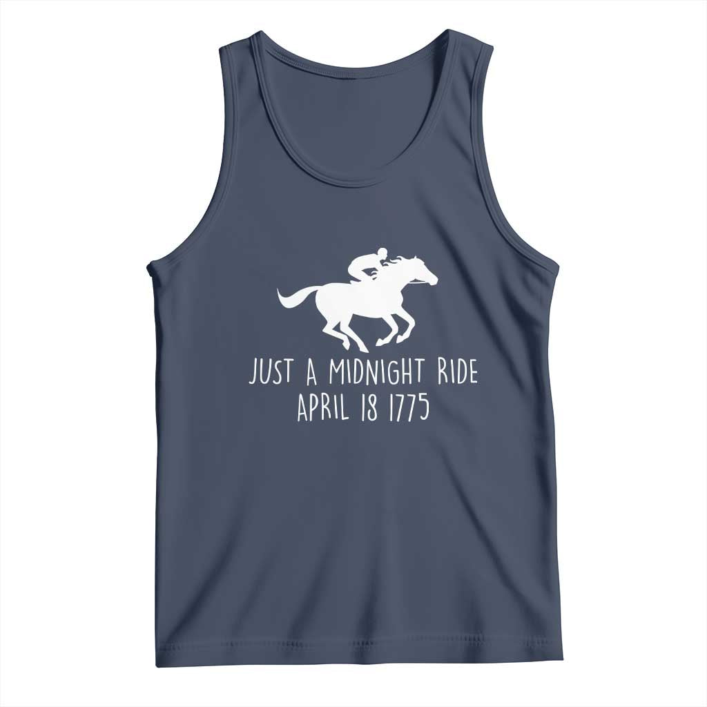 Paul Revere American History Tank Top Just A Midnight Ride April 18 1775