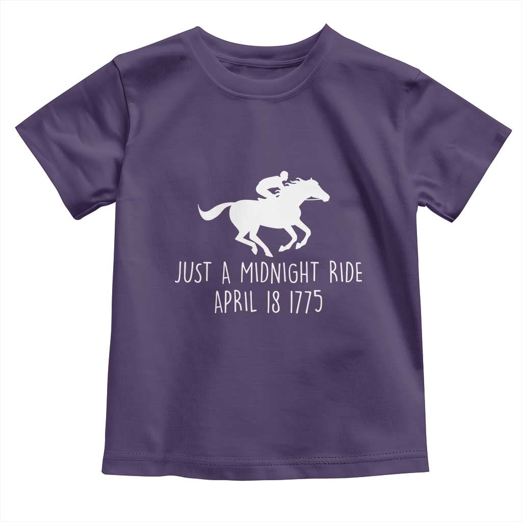 Paul Revere American History Toddler T Shirt Just A Midnight Ride April 18 1775