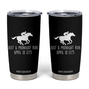 Paul Revere American History Tumbler Cup Just A Midnight Ride April 18 1775