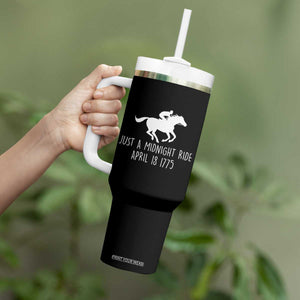 Paul Revere American History Tumbler With Handle Just A Midnight Ride April 18 1775
