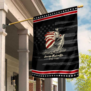George Washington Crossing The Delaware Patriotic Garden Flag Vintage American Flag Graphic
