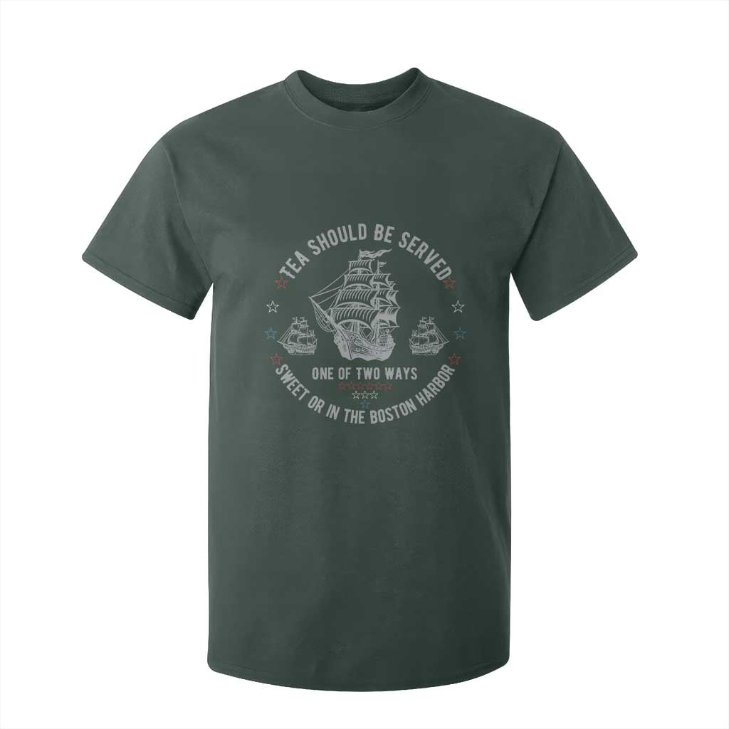 Tea Should Be Served In The Boston Harbor T Shirt For Kid Funny Sarcastic American History