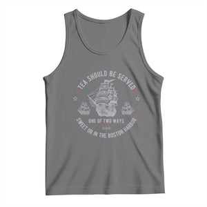 Tea Should Be Served In The Boston Harbor Tank Top Funny Sarcastic American History