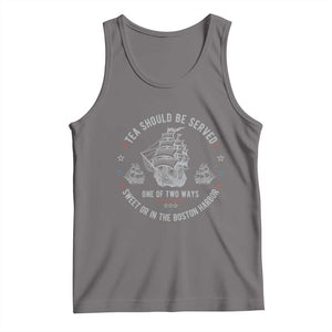 Tea Should Be Served In The Boston Harbor Tank Top Funny Sarcastic American History