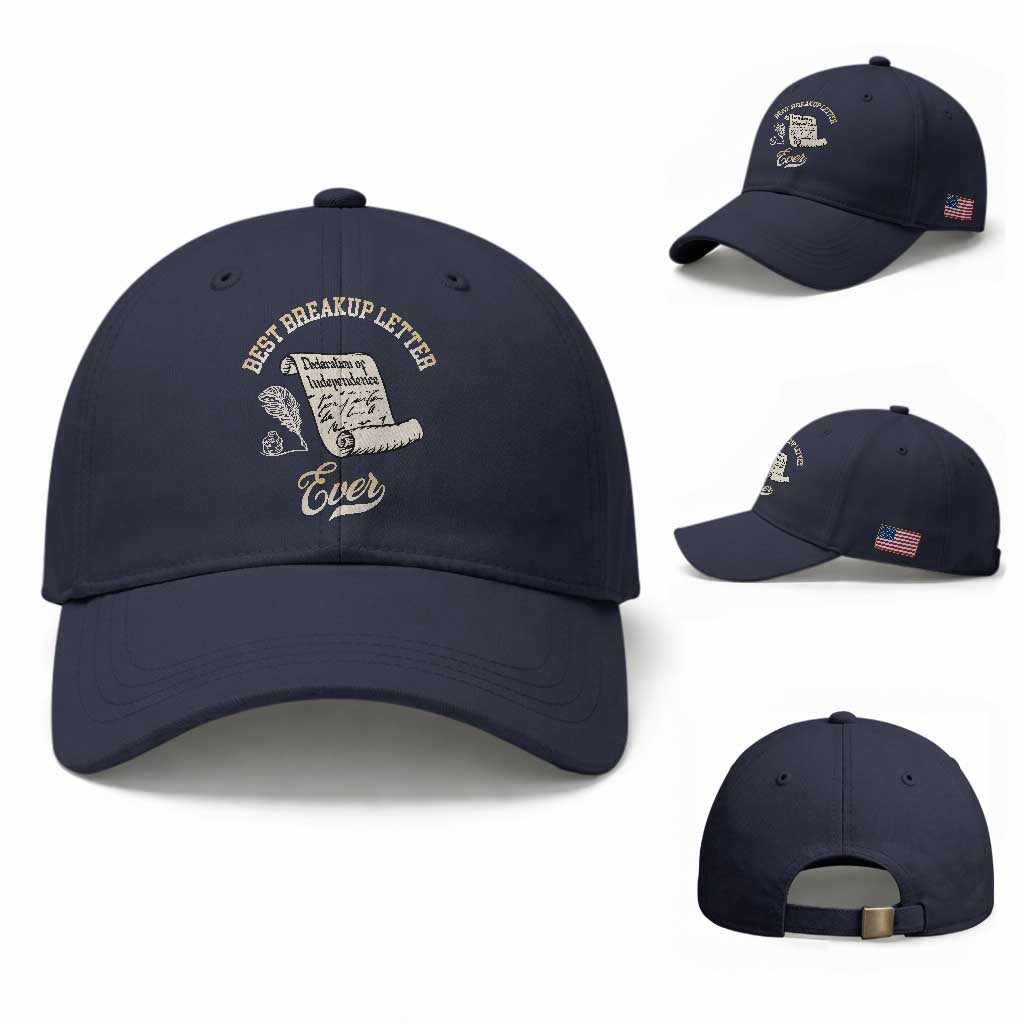 Declaration Of Independence 1776 Funny History Baseball Cap Best Breakup Letter Ever Humor