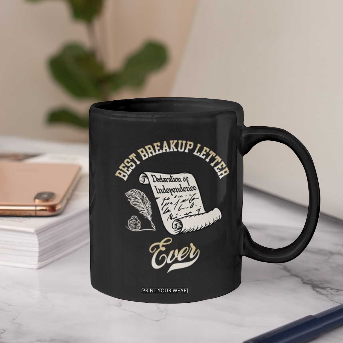 Declaration Of Independence 1776 Funny History Coffee Mug Best Breakup Letter Ever Humor