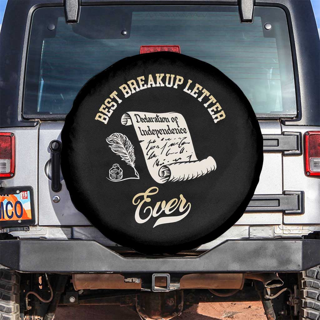 Declaration Of Independence 1776 Funny History Spare Tire Cover Best Breakup Letter Ever Humor