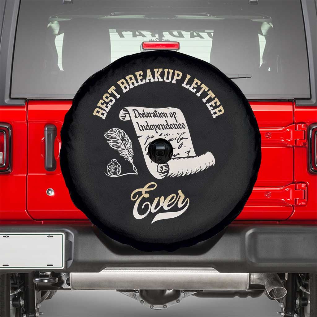 Declaration Of Independence 1776 Funny History Spare Tire Cover Best Breakup Letter Ever Humor