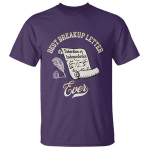 Declaration Of Independence 1776 Funny History T Shirt Best Breakup Letter Ever Humor