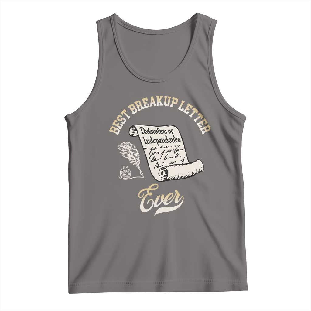 Declaration Of Independence 1776 Funny History Tank Top Best Breakup Letter Ever Humor