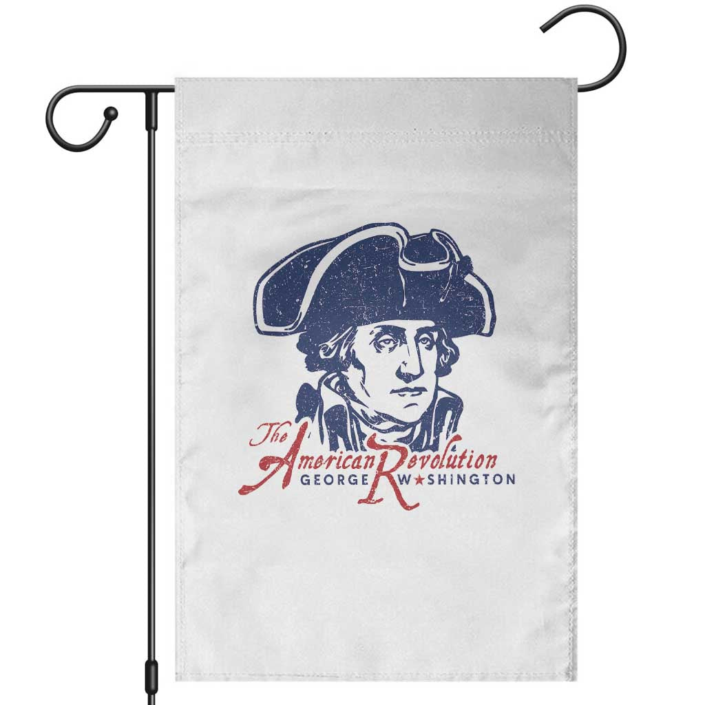 George Washington The American Revolution Garden Flag Distressed Sketch Historic Patriotic Graphic