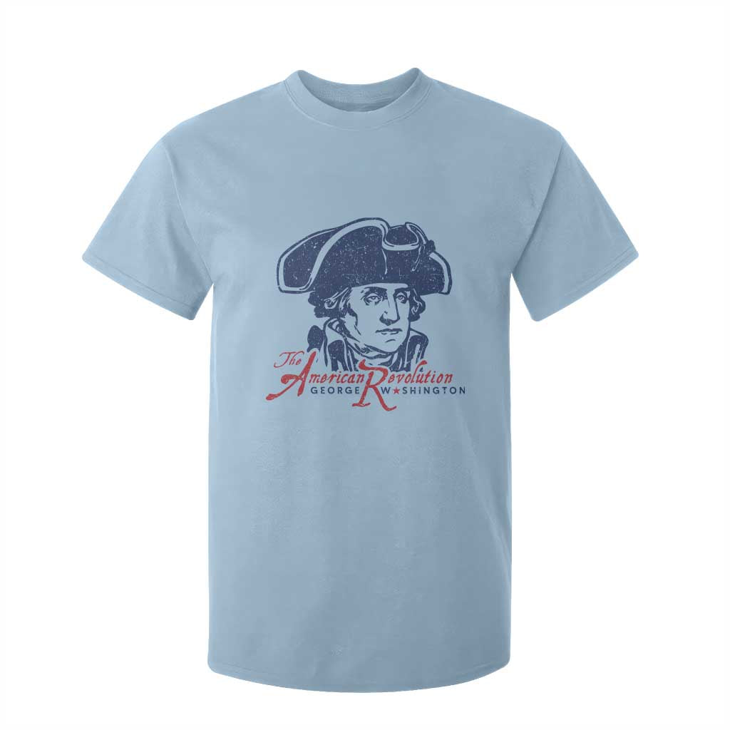 George Washington The American Revolution T Shirt For Kid Distressed Sketch Historic Patriotic Graphic