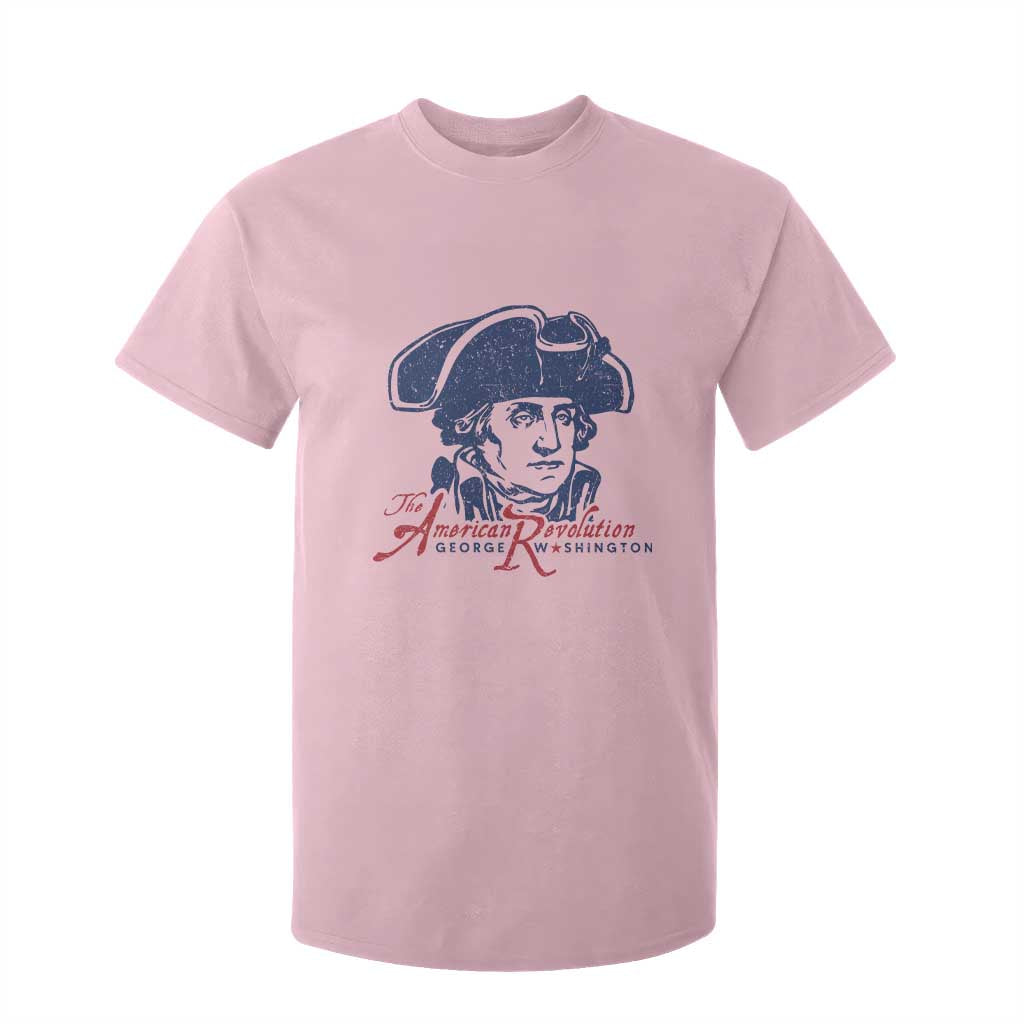 George Washington The American Revolution T Shirt For Kid Distressed Sketch Historic Patriotic Graphic