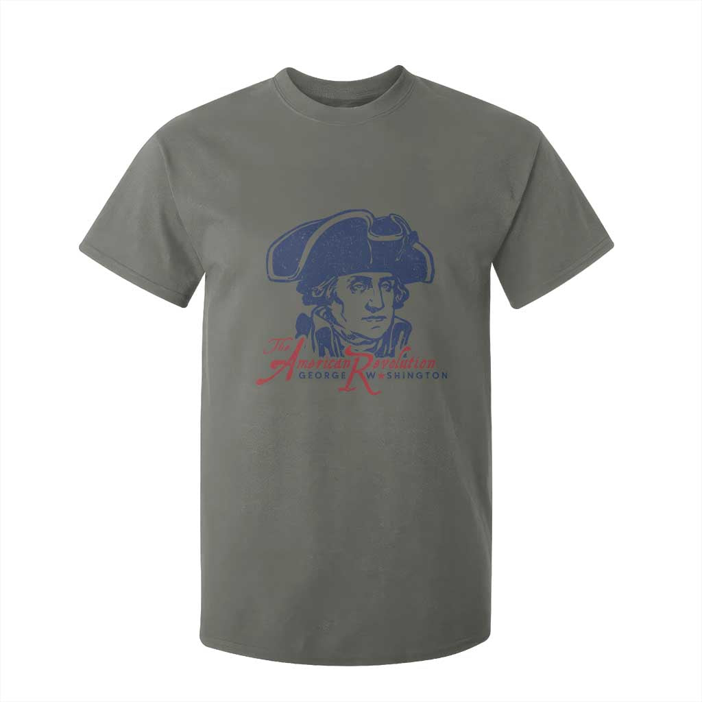 George Washington The American Revolution T Shirt For Kid Distressed Sketch Historic Patriotic Graphic