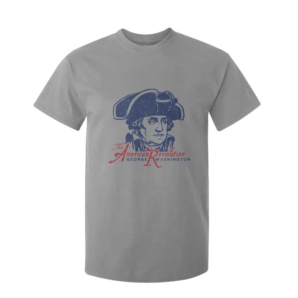 George Washington The American Revolution T Shirt For Kid Distressed Sketch Historic Patriotic Graphic