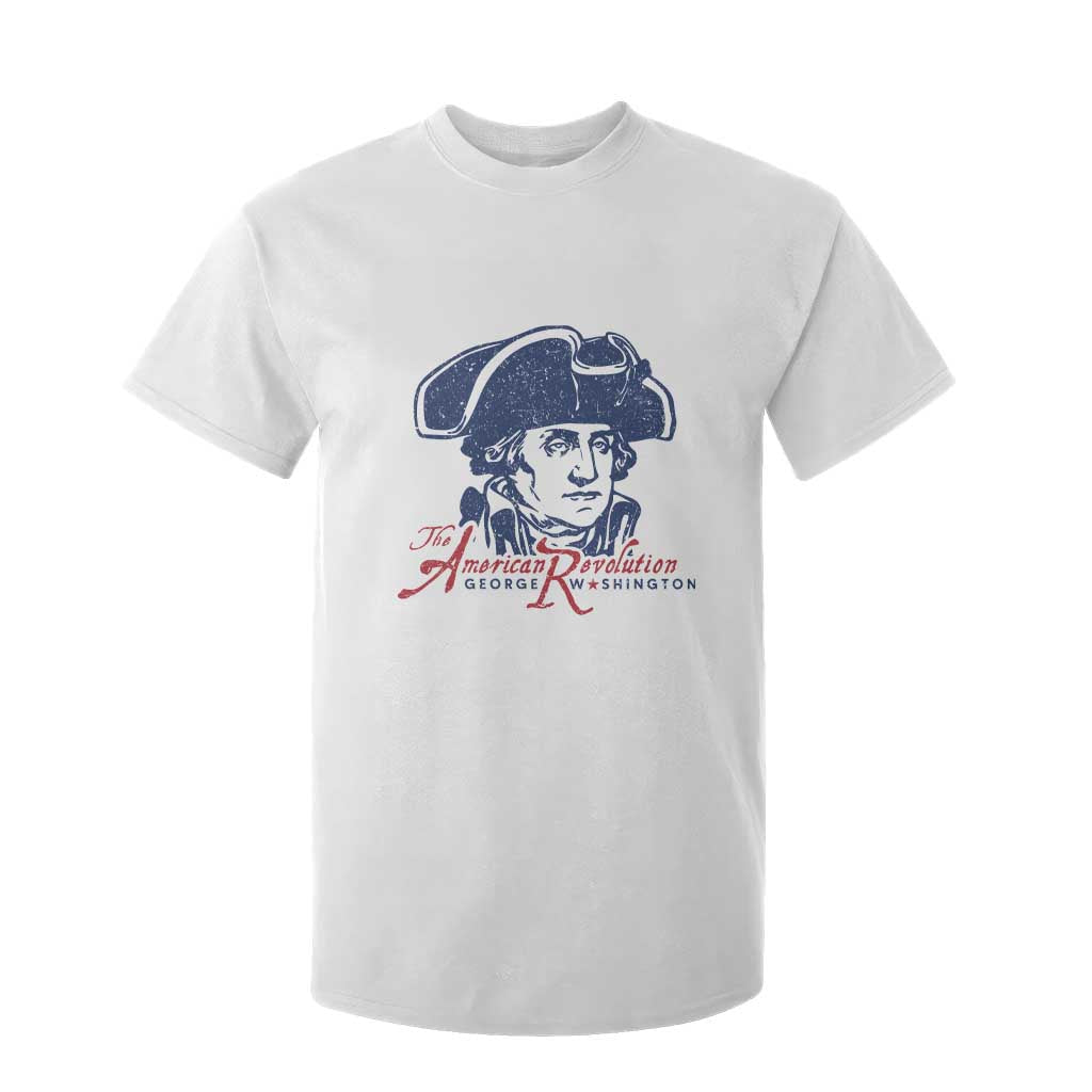 George Washington The American Revolution T Shirt For Kid Distressed Sketch Historic Patriotic Graphic