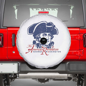 George Washington The American Revolution Spare Tire Cover Distressed Sketch Historic Patriotic Graphic