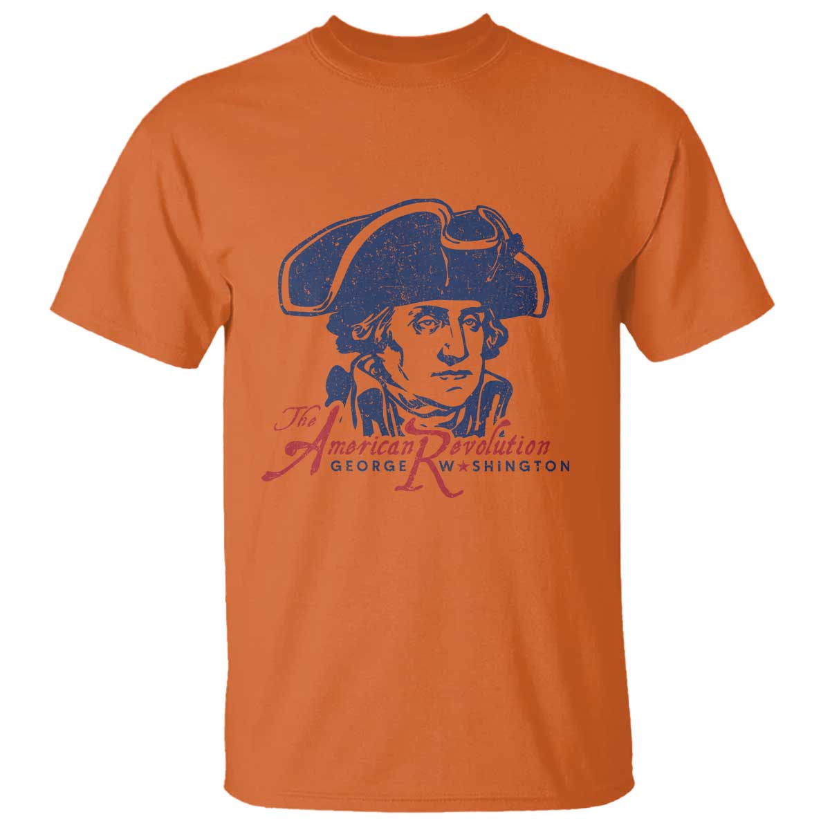 George Washington The American Revolution T Shirt Distressed Sketch Historic Patriotic Graphic