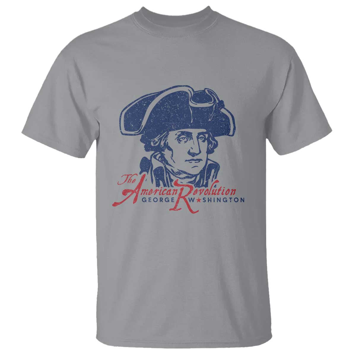 George Washington The American Revolution T Shirt Distressed Sketch Historic Patriotic Graphic