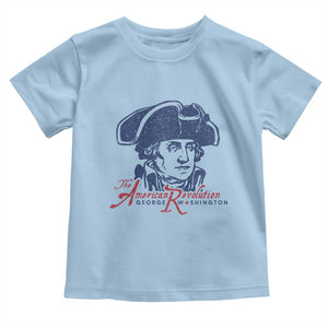 George Washington The American Revolution Toddler T Shirt Distressed Sketch Historic Patriotic Graphic