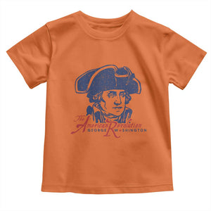 George Washington The American Revolution Toddler T Shirt Distressed Sketch Historic Patriotic Graphic