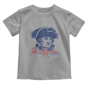 George Washington The American Revolution Toddler T Shirt Distressed Sketch Historic Patriotic Graphic
