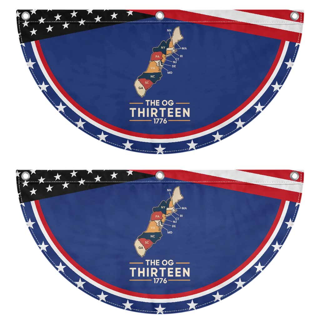 The OG Thirteen 1776 Original Colonies Map Patriotic Fan Flag Funny Retro American History TS02 2pcs pack Classic Navy Print Your Wear