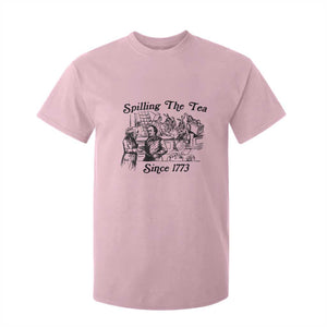 Spilling The Tea Since 1773 T Shirt For Kid Boston Tea Party Vintage Historical Sketch Graphic