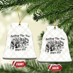 Spilling The Tea Since 1773 Ceramic Ornament Boston Tea Party Vintage Historical Sketch Graphic