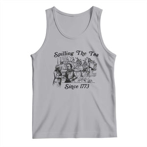 Spilling The Tea Since 1773 Tank Top Boston Tea Party Vintage Historical Sketch Graphic
