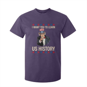 Uncle Sam I Want You To Learn US History T Shirt For Kid Patriotic Teachers Students