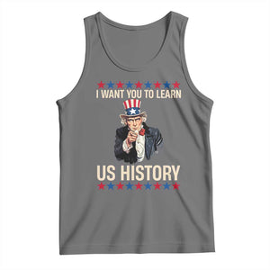 Uncle Sam I Want You To Learn US History Tank Top Patriotic Teachers Students