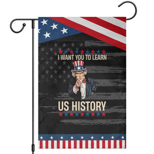 Uncle Sam I Want You To Learn US History Patriotic Garden Flag Teachers Students