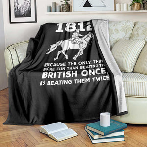The War Of 1812 Throw Blanket Beating The British Twice Funny Patriotic Military History