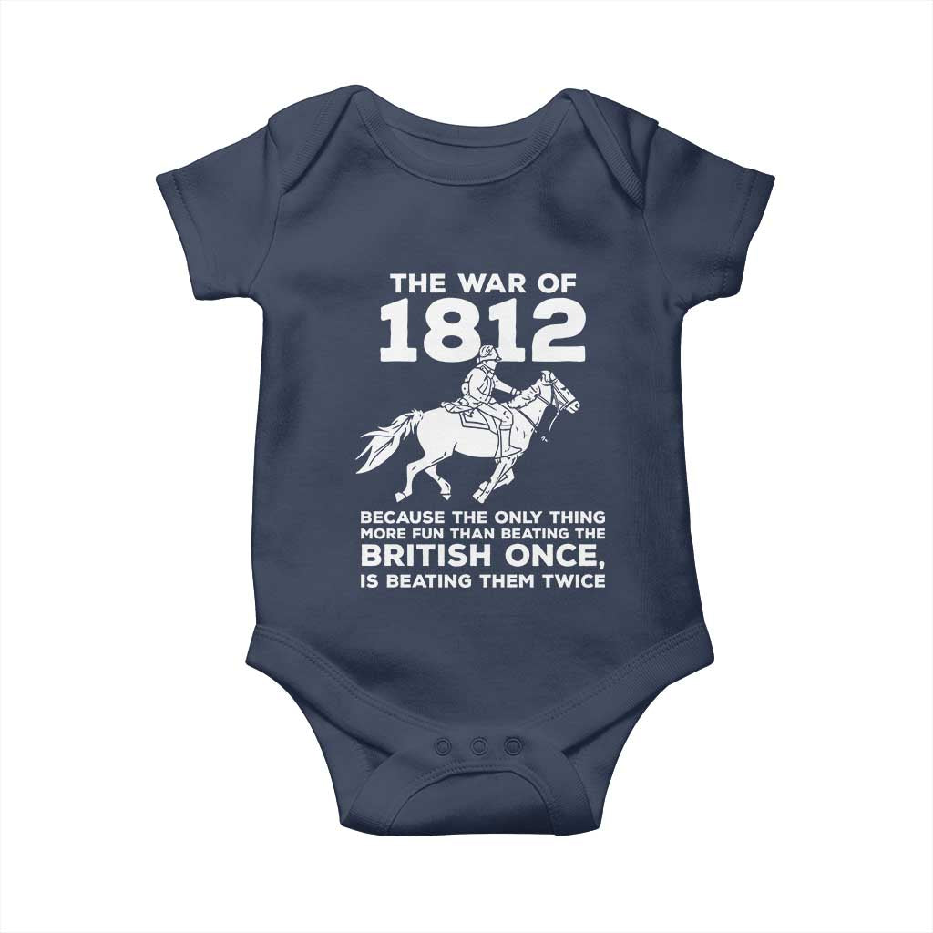 The War Of 1812 Baby Onesie Beating The British Twice Funny Patriotic Military History