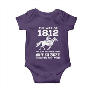 The War Of 1812 Baby Onesie Beating The British Twice Funny Patriotic Military History