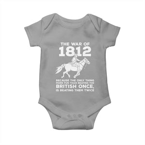 The War Of 1812 Baby Onesie Beating The British Twice Funny Patriotic Military History