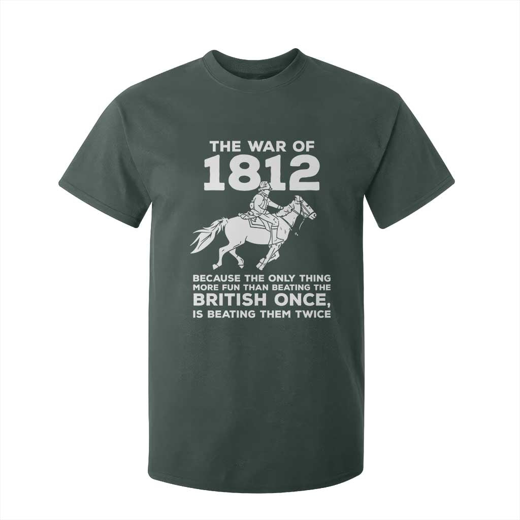 The War Of 1812 T Shirt For Kid Beating The British Twice Funny Patriotic Military History