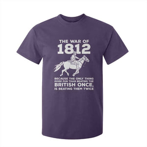 The War Of 1812 T Shirt For Kid Beating The British Twice Funny Patriotic Military History