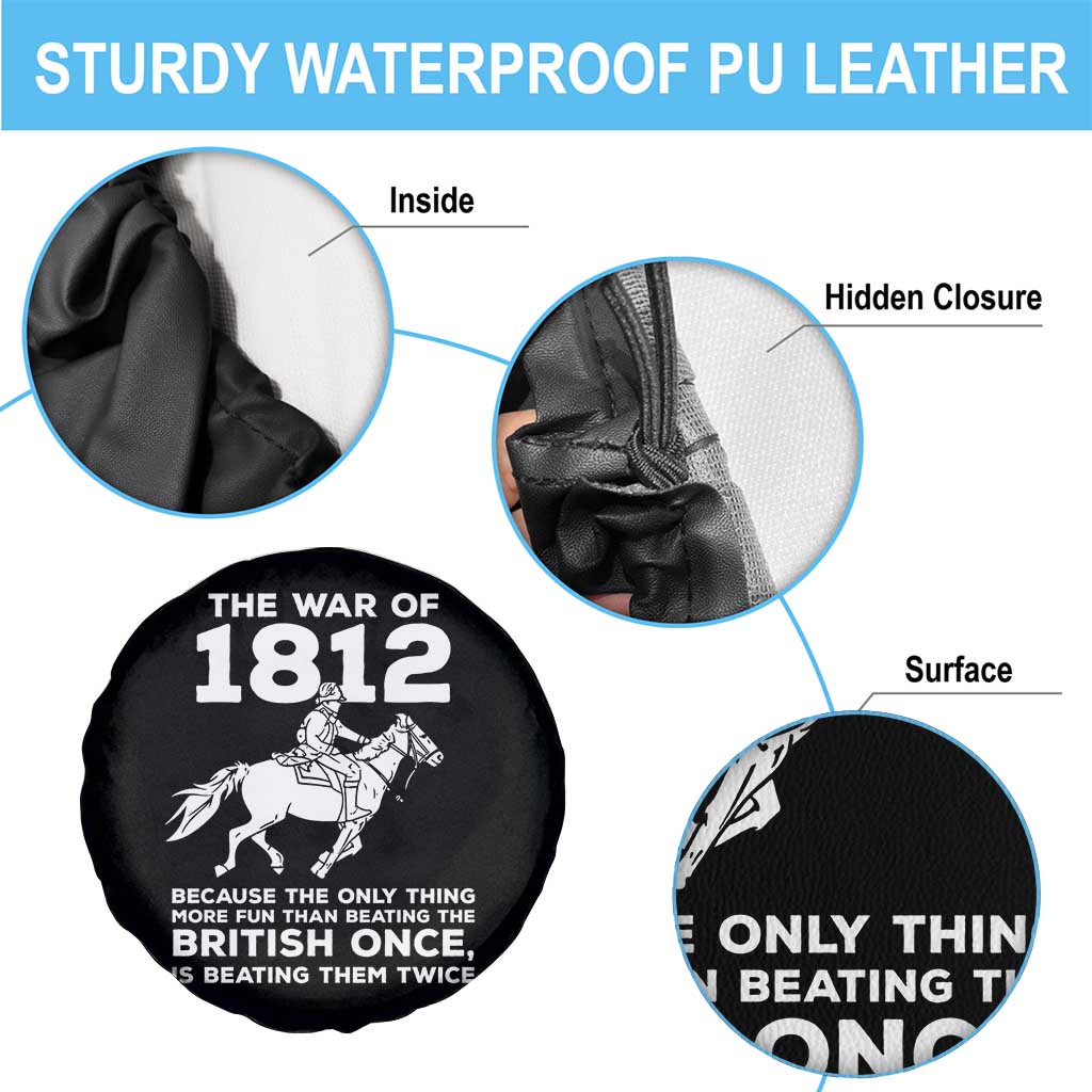 The War Of 1812 Spare Tire Cover Beating The British Twice Funny Patriotic Military History