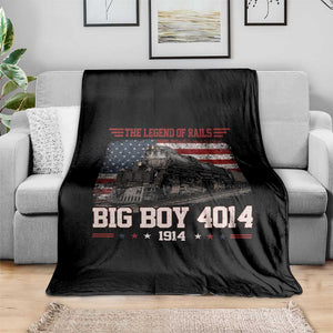 Vintage Steam Locomotive Heritage Throw Blanket The Legend of Rails American Flag TS02 Print Your Wear